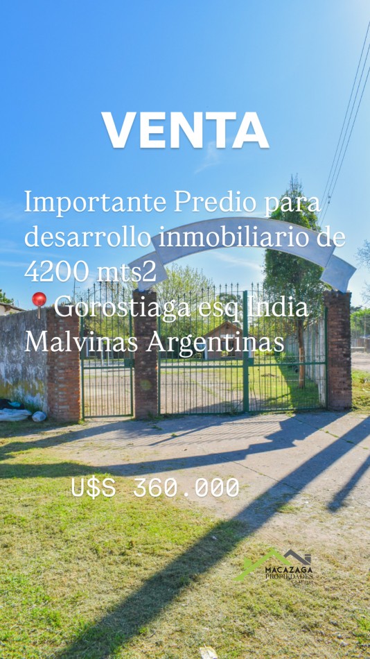 IMPORTANTE PREDIO PARA DESARROLLO INMOBILIARIO